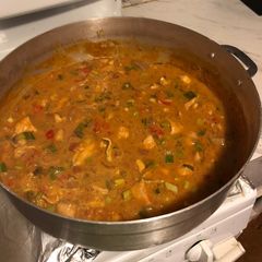 A picture of Catfish Stew or Étouffée (Louisiana style 🐊🦞).