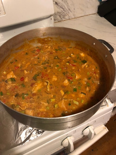 A picture of Catfish Stew or Étouffée (Louisiana style 🐊🦞).