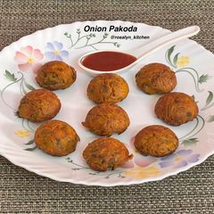 A picture of Healthy Onion Pakoda in Appe/Paniyaram Pan.
