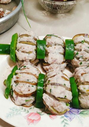 Hình của món Cà tím lồng đèn.