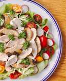 Salad Gà Nấm Healthy