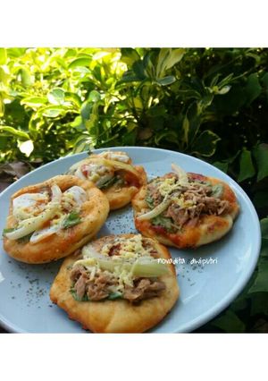Foto resep Pizza Mini Ikan Bayam