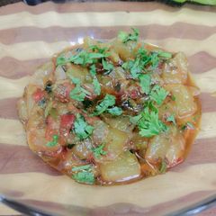 A picture of Tarbujh ke chilke ki sabji.