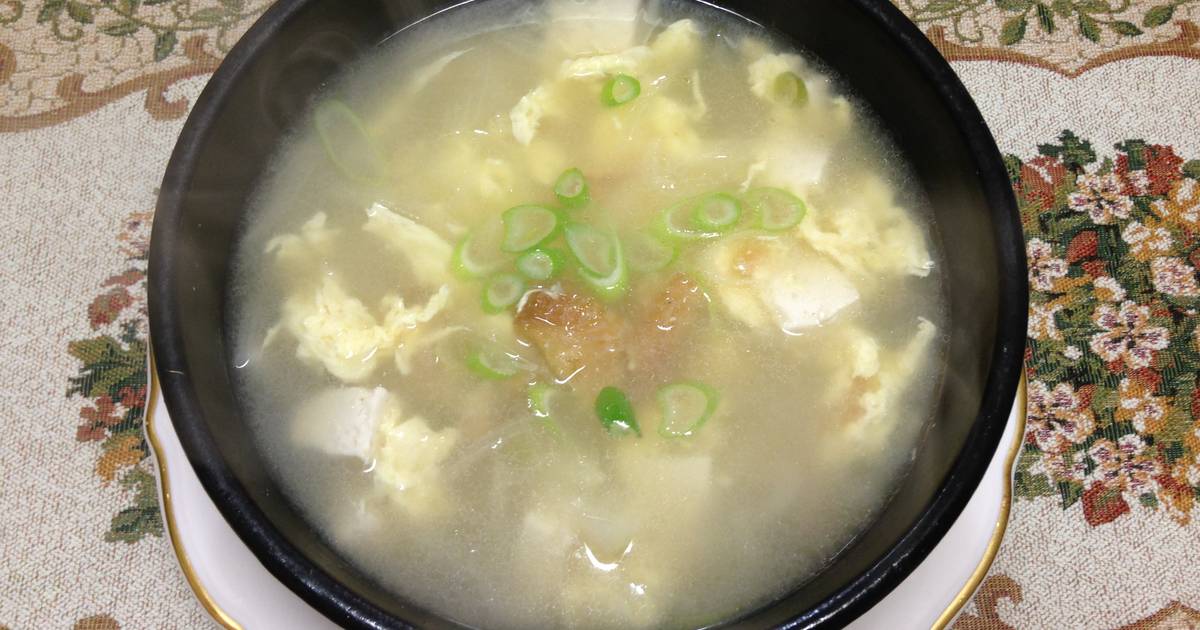 韓式明太魚乾豆腐湯북어국食譜與作法by Monaca Cookpad