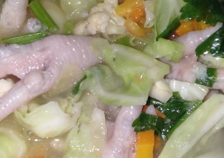 Resep Sup ceker ayam, Enak