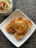 Fried Dumplings with Garlic Scapes and Green Chili Sauce