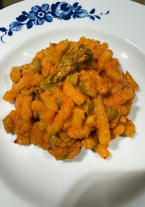 Foto di Passatelli con asparagi e ‘Nduja