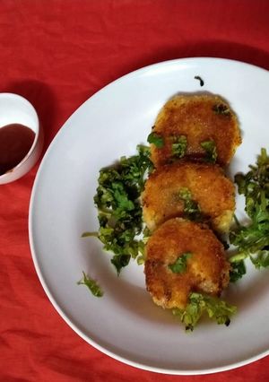 A picture of Paneer Cutlet.