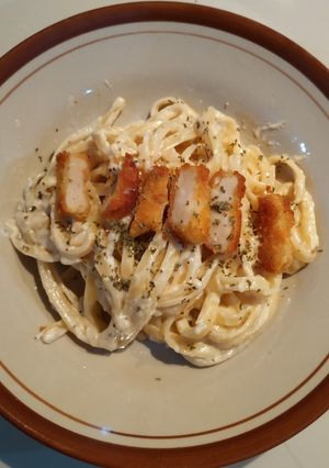 Foto resep Creamy Fettuccini Nugget (darurat)