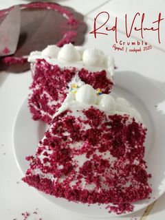 Foto resep 😍Red Velvet Crumble