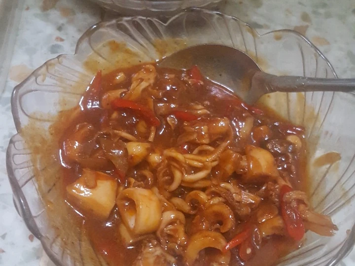 Langkah Mudah untuk Membuat Resep  Cumi asin asam manis yang Sempurna, Menggugah Selera