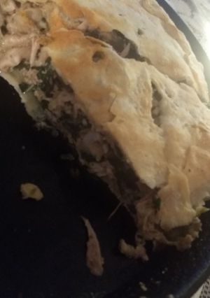 Una foto de Tarta acelga y pollo