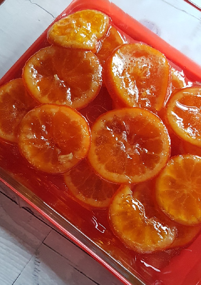 Una foto de Mandarinas🍊🍃 confitadas 🍃🍊