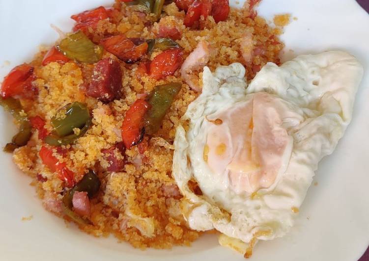 Migas con chorizo y panceta [MC]