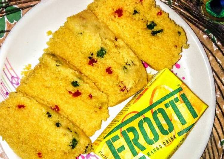 Easiest Way to Prepare Yummy Custard semolina tutti frutti cake