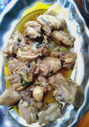 Hình của món Gà kho gừng.