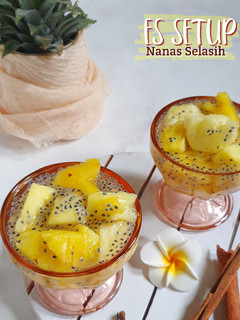 Foto resep Es Setup Nanas Selasih