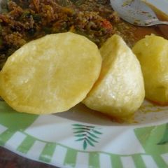Fried Roasted Potatoes#festive contest Mombasa# A picture of Fried Roasted Potatoes#festive contest Mombasa#.