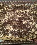 Torta de galletas de chocolate y vino