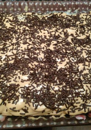 Una foto de Torta de galletas de chocolate y vino