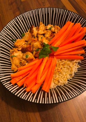 Une photo de Saumon & Carotte 🥕🥣🌱