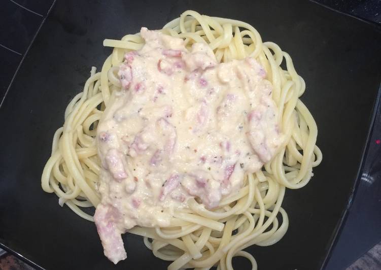 Espaguetis Carbonara Nata Bacon Huevo