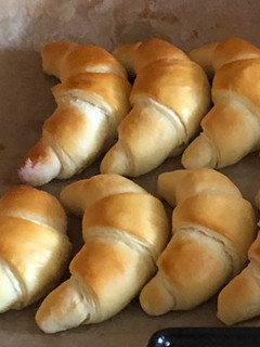 Vajas croissant recept fotója