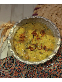 عکسی از دستور آش ترخینه با اسفناج