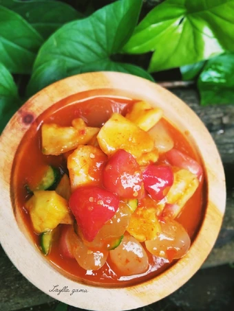 Langkah Mudah untuk Menyiapkan Resep Rujak aceh mangga harum manis yang Uenak Anti Ribet, Mantap Sekali