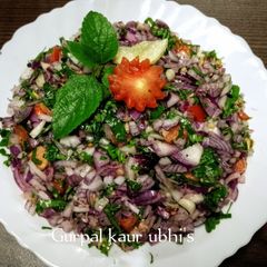 A picture of Zesty celery tomato ginger Salsa: A fresh Desi - style garden salsa.