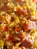 Guiso de arroz, arvejas y jamón crudo 👨‍🍳👨‍🍳