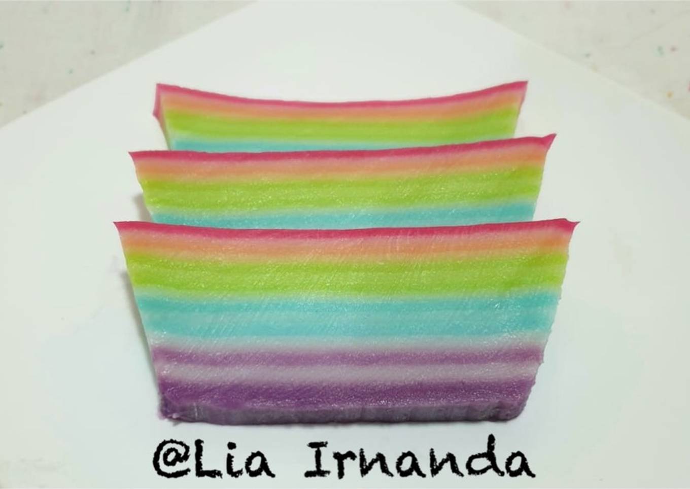 Kue Lapis Tepung Beras n Tapioka Rainbow 🌈🌈