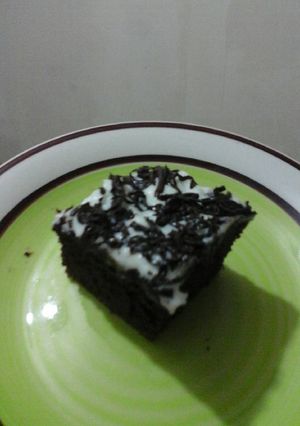 Foto resep brownies cokelat teflon ga pakek ribet (no mixer)