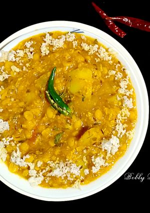 A picture of Chana dal Dalma (without onion and garlic).