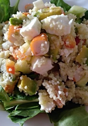 Foto principal de Ensaladilla de couscus y espinaca