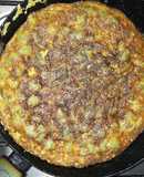 Tortilla de pencas de acelga y zanahoria