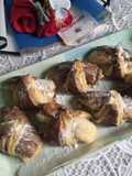 Roti Gulung Vla Ubi adonan roti tanpa ulen dengan margarin