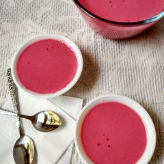 A picture of Beetroot Mishti Doi.