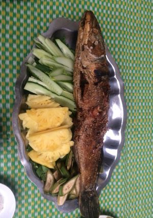 Hình của món Cá lóc nướng.