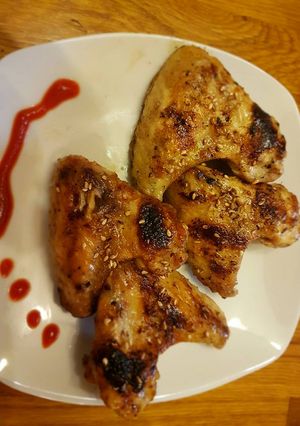 A picture of Maple Sriracha Chicken Wings.