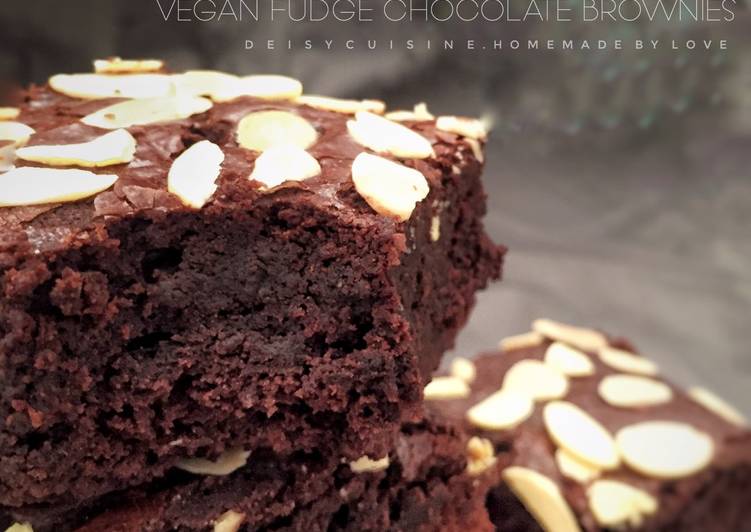 Cara Memasak Vegan Fudge Chocolate Brownies Enak Dan Mudah