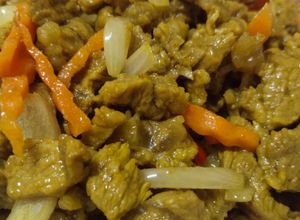 Gambar Daging Korban Goreng Kunyit