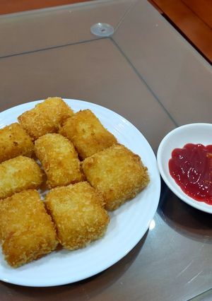 Hình của món Bánh sữa tươi chiên.