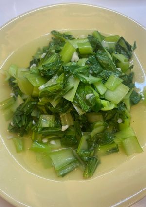 蒜炒青江菜 的食譜成品照片