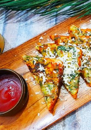 A picture of Spinach toast.