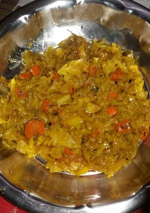 A picture of Cabbage stir fry.
