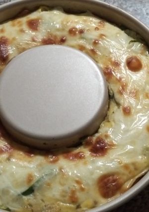 Una foto de Pastel de zapallitos y repollo