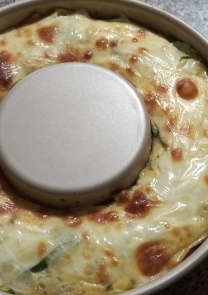 Una foto de Pastel de zapallitos y repollo