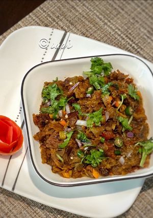 বেগুন ভর্তা (Begun bhorta recipe In Bengali) রেসিপির প্রধান ছবি
