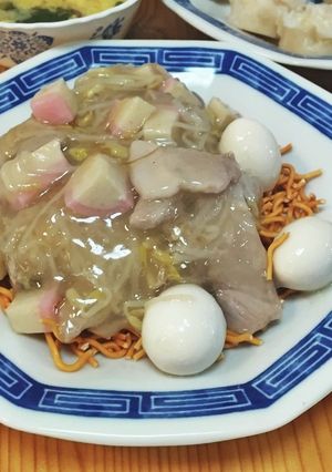 A picture of Crispy Noodle Plate with Baby Star Ramen (Fried Noodle Style).
